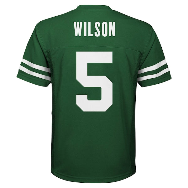 Garrett Wilson New York Jets Youth Replica Player Jersey - Legacy Green