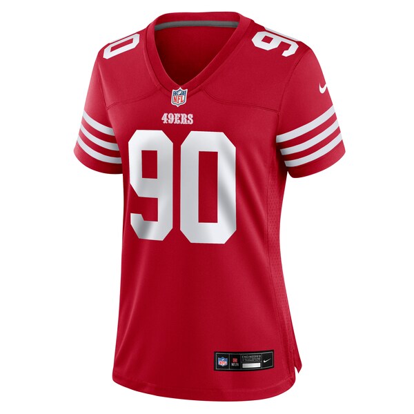 Kevin Givens San Francisco 49ers Nike Women's  Game Jersey -  Scarlet