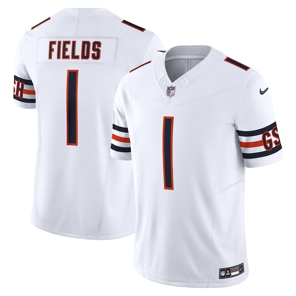 Justin Fields Chicago Bears Nike Vapor F.U.S.E. Limited Jersey - White/Navy/Orange