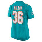Mark Milton Miami Dolphins Nike Women's Game Jersey - Aqua