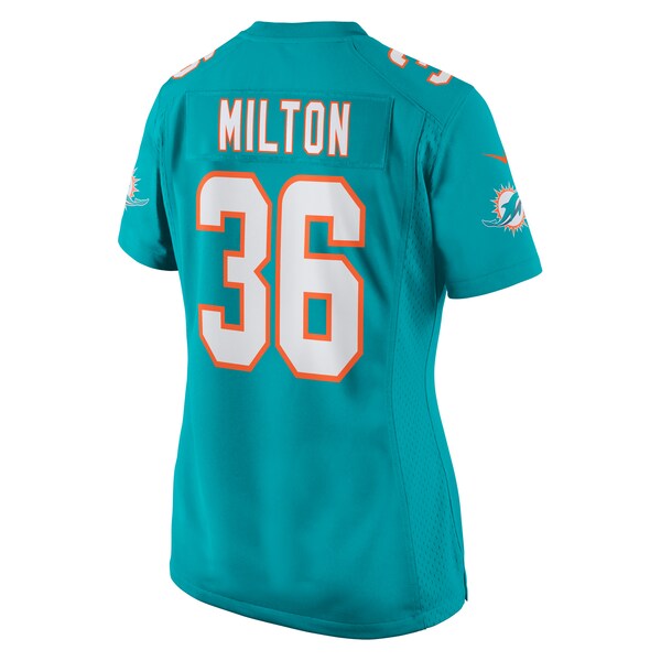 Mark Milton Miami Dolphins Nike Women's Game Jersey - Aqua