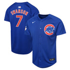 Dansby Swanson Chicago Cubs Nike Youth Alternate Limited Player Jersey – Royal