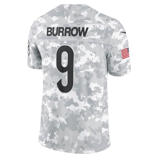 Joe Burrow Cincinnati Bengals Nike 2024 Salute to Service Limited Jersey - Arctic Camo