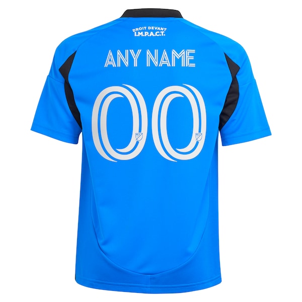 CF Montreal adidas Youth 2025 Montréal Original Replica Custom Jersey - Blue