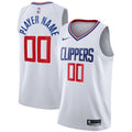 LA Clippers Nike 2020/21 Swingman Custom Jersey - Association Edition - White