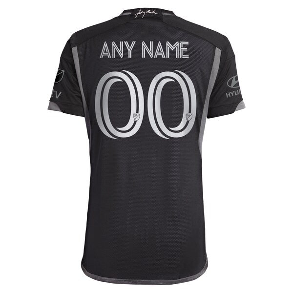 Nashville SC adidas 2024 Man In Black Kit Authentic Custom Jersey - Black