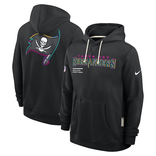 Tampa Bay Buccaneers Nike 2025 NFL Crucial Catch Sideline Standard Issue Dri-FIT Hoodie - Black