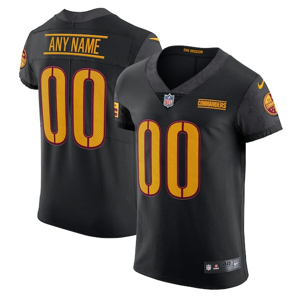Washington Commanders Nike Vapor Untouchable Elite Custom Alternate Jersey - Black