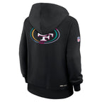 San Francisco 49ers Nike Women's 2025 NFL Crucial Catch Sideline Standard Issue Dri-FIT Hoodie - Black