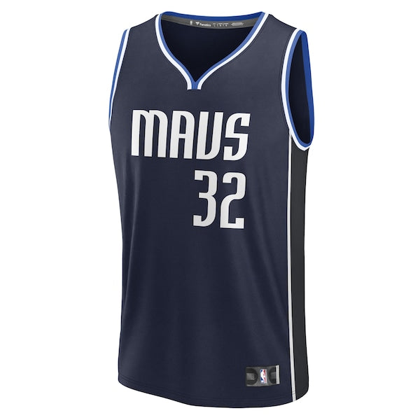 Cooper Flagg Dallas Mavericks  2025 NBA Draft First Round Pick Fast Break Replica Jersey - Statement Edition - Navy
