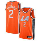 Kawhi Leonard LA Clippers Nike Unisex 2025/26 Swingman Jersey - Orange - City Edition