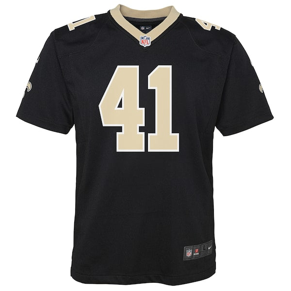 Alvin Kamara New Orleans Saints Nike Youth Game Jersey - Black/White