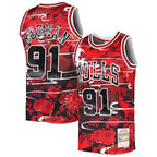 Dennis Rodman Chicago Bulls  1997/98 Hardwood Classics Lunar New Year Swingman Jersey - Red