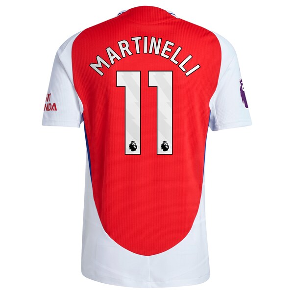 Gabriel Martinelli Arsenal adidas 2024/25 Home Authentic Player Jersey – Red