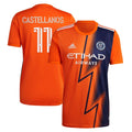 Valentin Castellanos New York City FC adidas 2022 The Volt Kit Replica Player Jersey - Orange