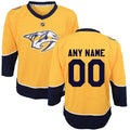 Nashville Predators Preschool Home Replica Custom Jersey - Yellow