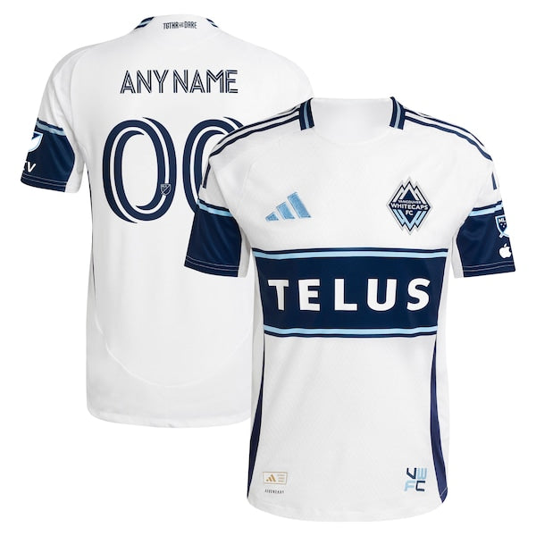 Vancouver Whitecaps FC adidas 2025 The Peak Authentic Custom Jersey - White