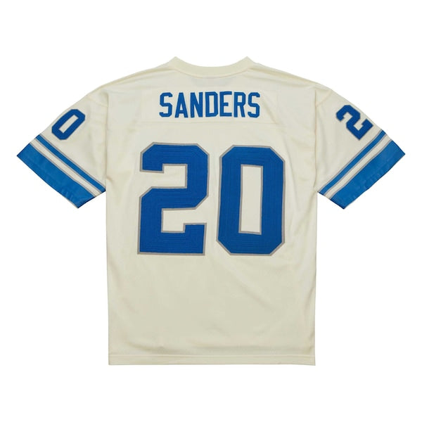 Barry Sanders Detroit Lions Chainstitch Legacy Jersey - Cream