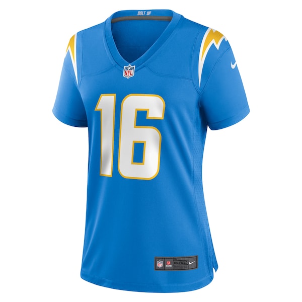 Tyler Johnson Los Angeles Chargers Nike Women's Team Game Jersey -  Powder Blue