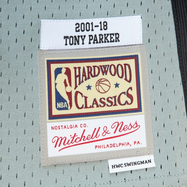 Tony Parker San Antonio Spurs Unisex Hall of Fame Class of 2023 Throwback Swingman Jersey - Gray