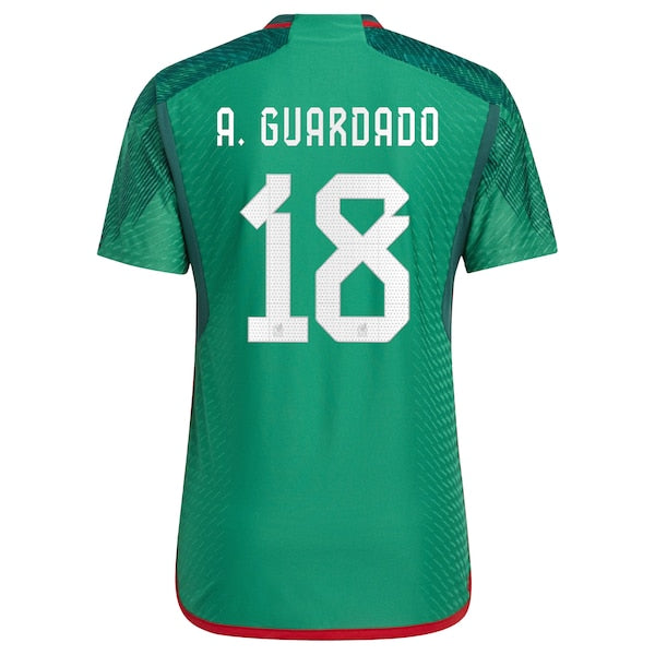 Andres Guardado Mexico National Team adidas 2022/23 Home Authentic Player Jersey - Green