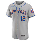 Francisco Lindor New York Mets Nike Road Authentic Player Jersey - Gray/White
