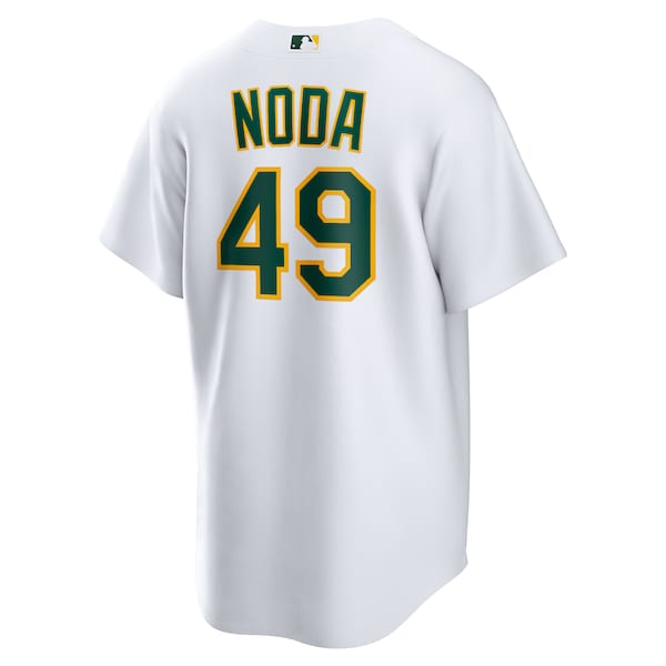 Ryan Noda Oakland Athletics Nike Home Replica Jersey - White/Kelly Green