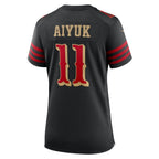 Brandon Aiyuk San Francisco 49ers Nike Women's 2025 Rivalries Collection Game Jersey - Black