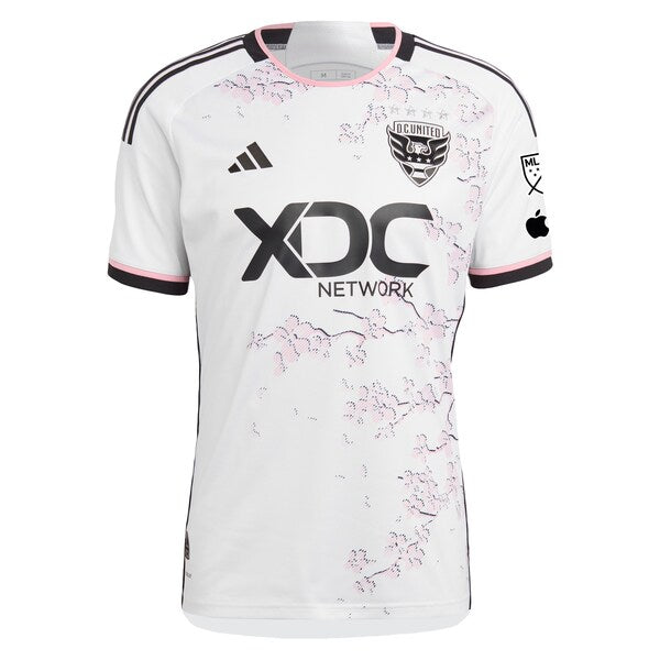 D.C. United adidas 2024 The Cherry Blossom Kit Authentic Custom Jersey - White