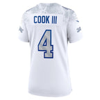 James Cook III Buffalo Bills Nike Women's 2025 Rivalries Collection Game Jersey - White