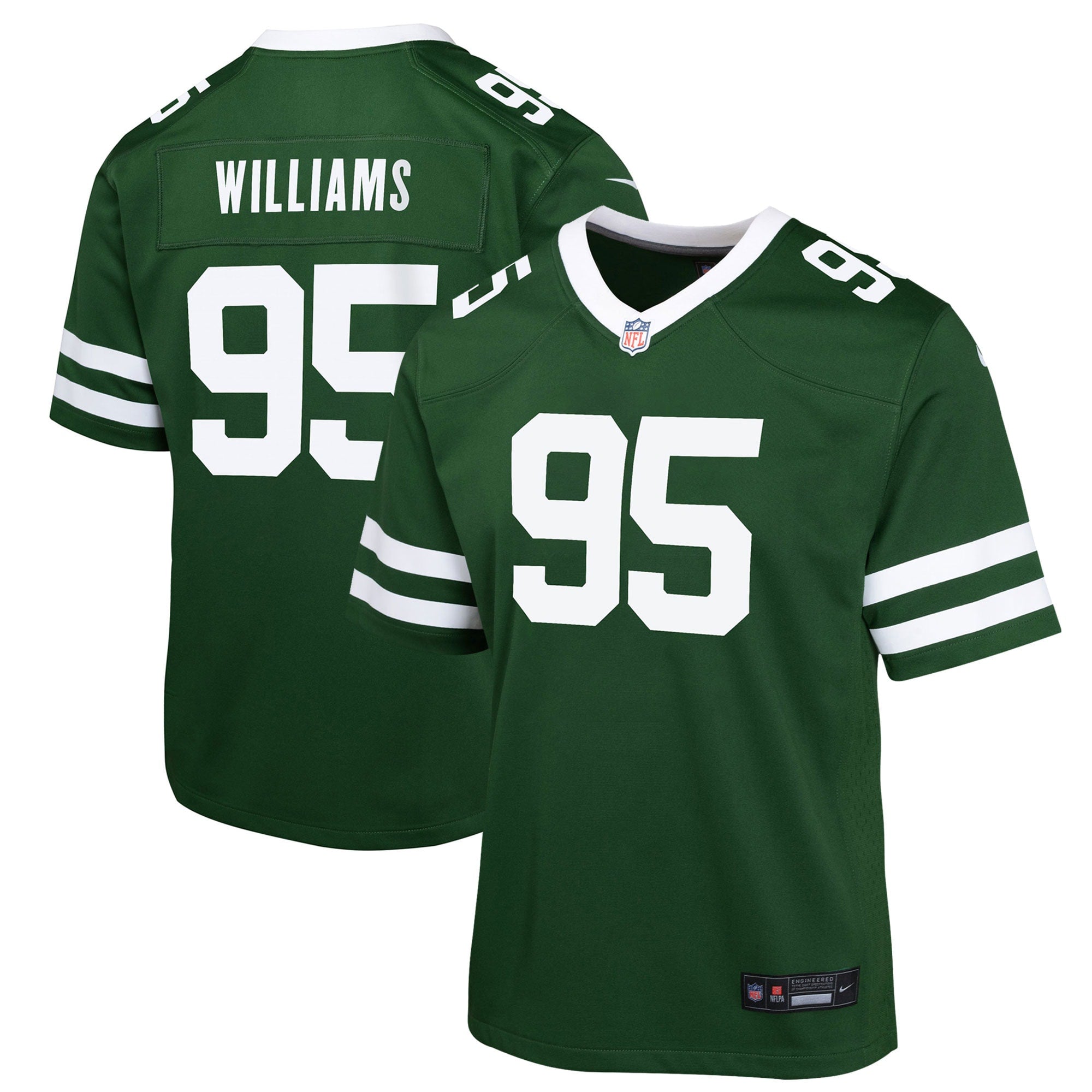 Quinnen Williams New York Jets Nike Youth Alternate Game Jersey - Legacy Black/Green