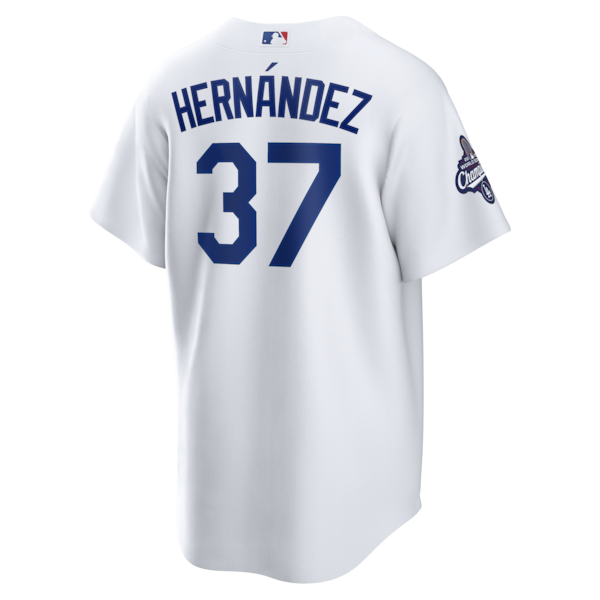 Teoscar Hernández Los Angeles Dodgers Nike 2025 World Series Champions Home Replica Jersey - White