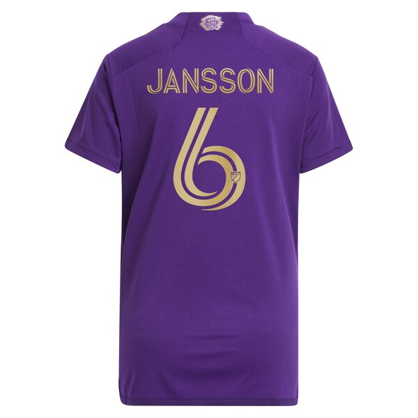 Robin Jansson Orlando City SC adidas Women's 2024 The Wall Kit Replica Player Jersey – Purple