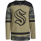Seattle Kraken adidas Military Appreciation Team Authentic Practice Jersey - Camo