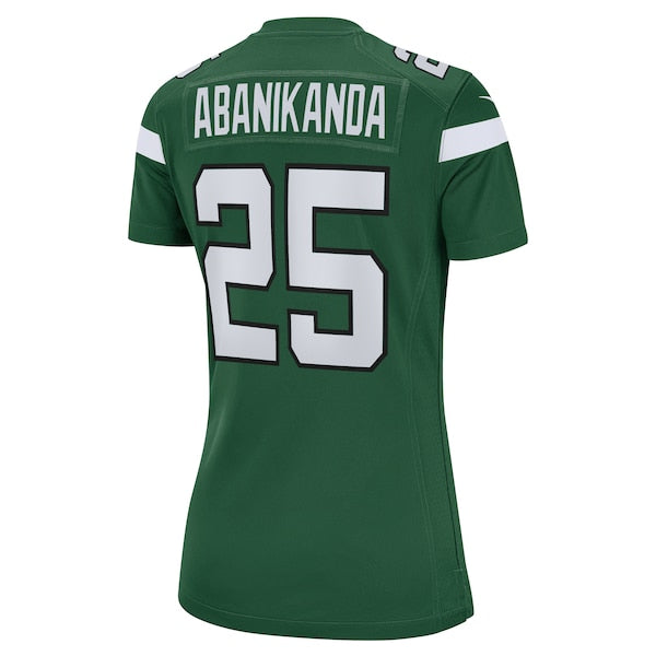 Israel Abanikanda New York Jets Nike Women's  Game Jersey - Gotham Green