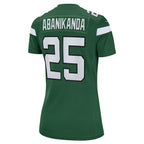 Israel Abanikanda New York Jets Nike Women's  Game Jersey - Gotham Green