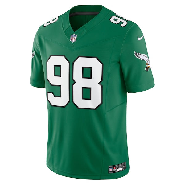 Jalen Carter Philadelphia Eagles Nike Alternate Vapor F.U.S.E. Limited Jersey - Kelly Green