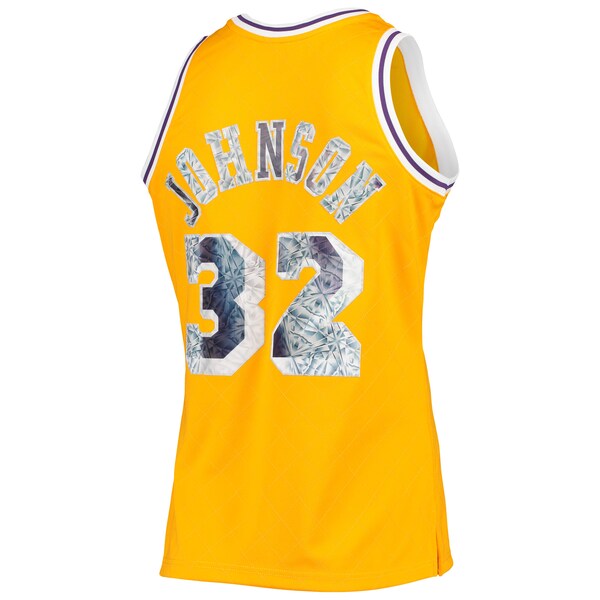 Magic Johnson Los Angeles Lakers 1984/85 Hardwood Classics NBA 75th Anniversary Diamond Swingman Jersey - Gold