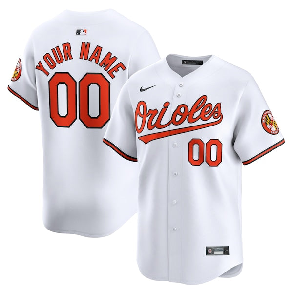 Baltimore Orioles Nike Youth Home Limited Custom Jersey - White