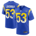 Nate Landman Los Angeles Rams Nike Team Game Jersey -  Royal