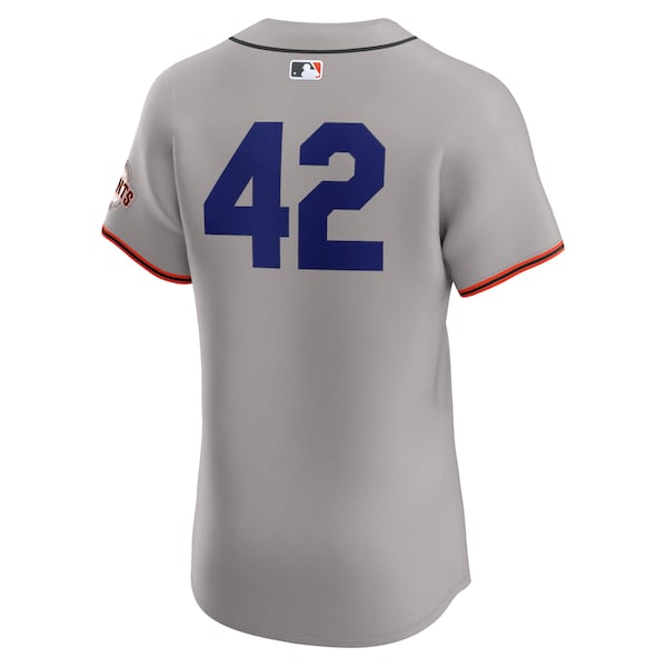 San Francisco Giants Nike Road 2024 Jackie Robinson Day Elite Jersey - Gray