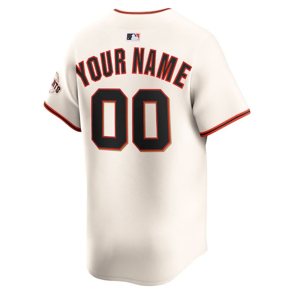 San Francisco Giants Nike Home Limited Custom Jersey - Cream