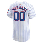 Chicago Cubs Nike Home Elite Custom Jersey - White