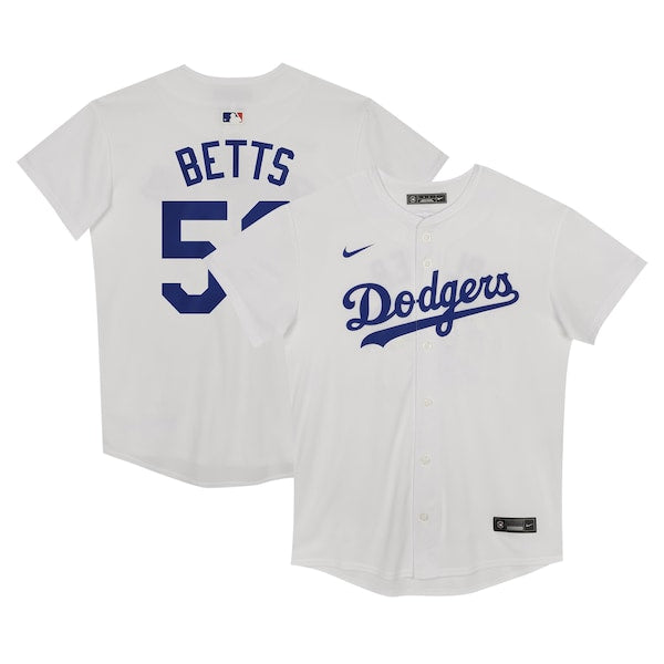 Mookie Betts Los Angeles Dodgers Nike Preschool Home Game Jersey - White