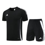 Adidas Short Sleeve Training Jersey Set - AD06- Black
