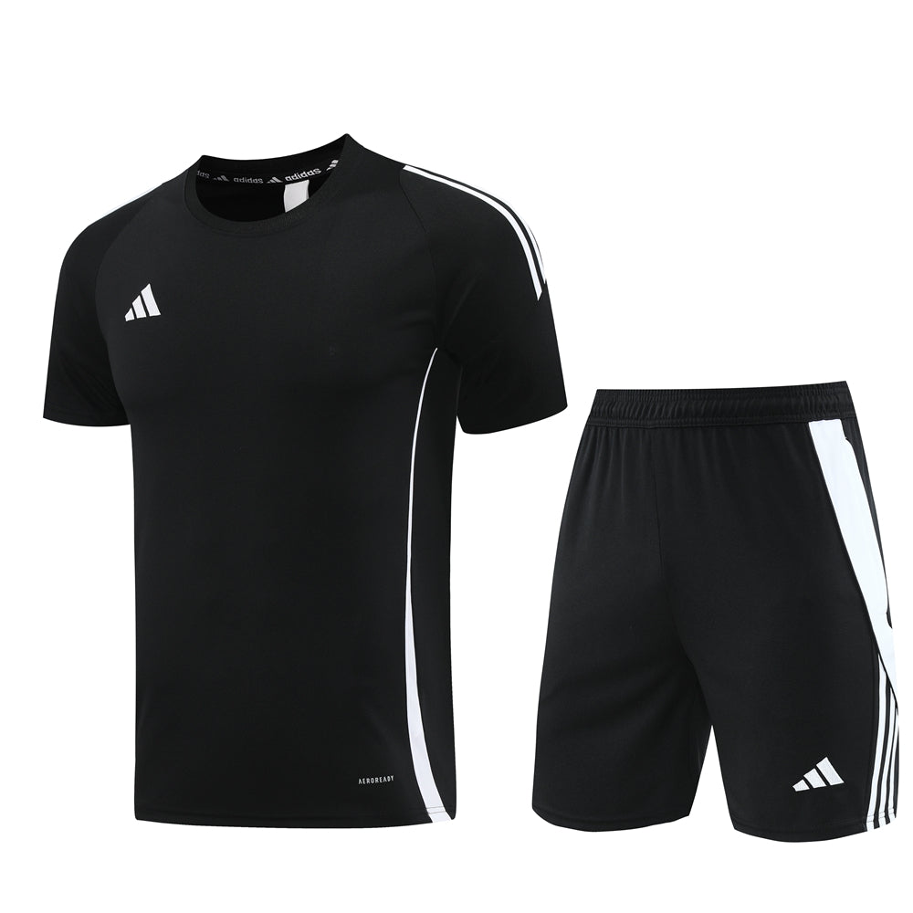 Adidas Short Sleeve Training Jersey Set - AD06- Black