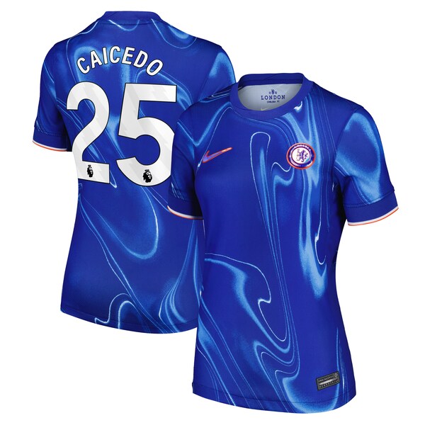 Moisés Caicedo Chelsea Nike Women's 2024/25 Home Replica Player Jersey - Blue
