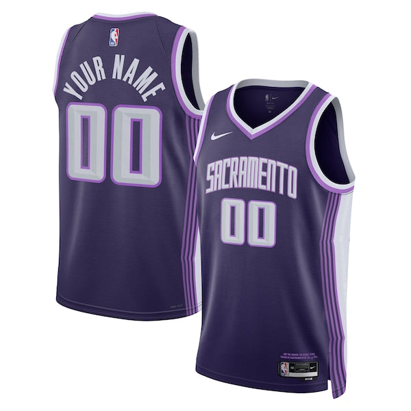 Sacramento Kings Nike Unisex 2025/26 City Edition Swingman Custom Jersey - Purple