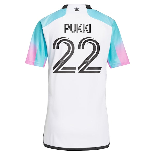 Teemu Pukki Minnesota United FC adidas 2024 The Northern Lights Kit Replica Player Jersey - White