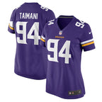 Taki Taimani Minnesota Vikings Nike Women's  Game Jersey -  Purple